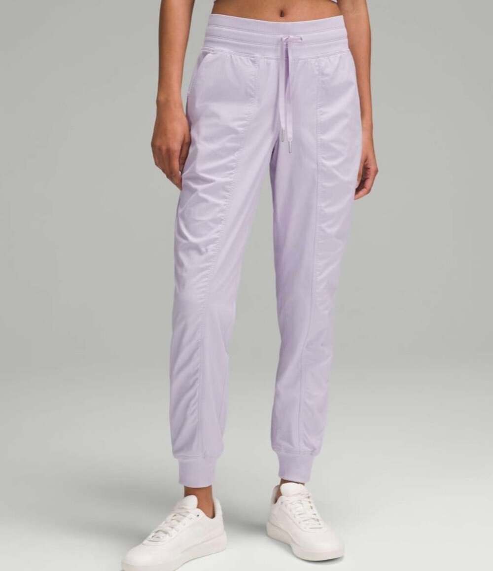 Lululemon Dance Studio Mid-Rise Jogger Full Length Lilac Ether Sz 14 NEW